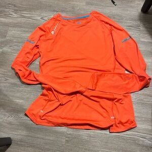 💐Vibrant Orange Long Sleeve Tee for Everyday Comfort